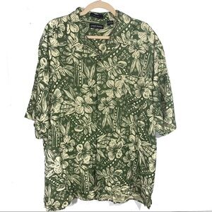 Lord and Taylor Casual Classic Palm Print Shirt XL